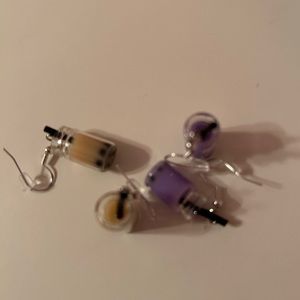 Sterling silver bottle earrings